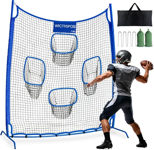 Vista 12 de Football Throwing Target Net, Quarterback Training Equipment with CarryBag