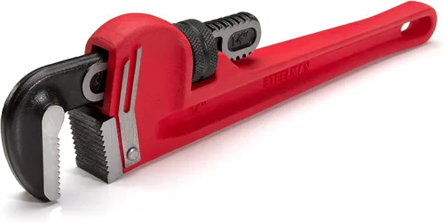 Vista 7 de Steelman 60883 Llave de tubo de mango recto de hierro fundido resistente de 10 pulgadas