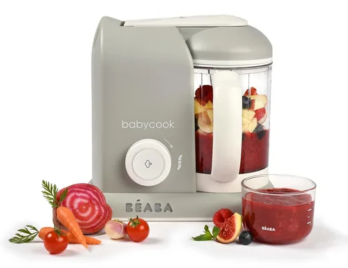 Vista 7 de BEABA Babycook Solo - Máquina de alimentos para bebés 4 en 1, procesador de alimentos para bebés, vaporera de alimentos para bebés, capacidad grande