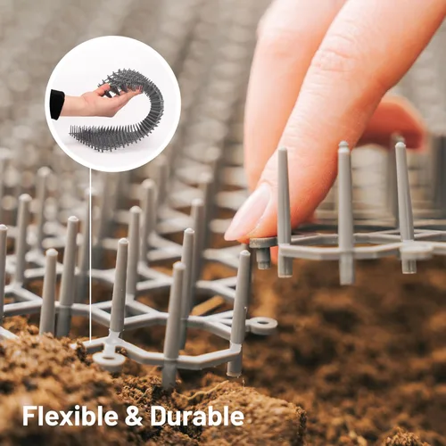 Vista 3 de Paquete de 10 alfombrillas extra grandes para gatos – Tapete de 16.5 x 13.4 pulgadas con picos de 1 pulgada es perfecto para mantener a los gatos