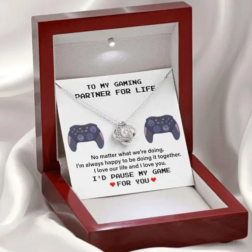 Vista 3 de To My Gaming Partner For Life, I'd Pause My Game For You Regalo para esposa, regalo para novia, regalo para ella, regalos de Navidad para ella