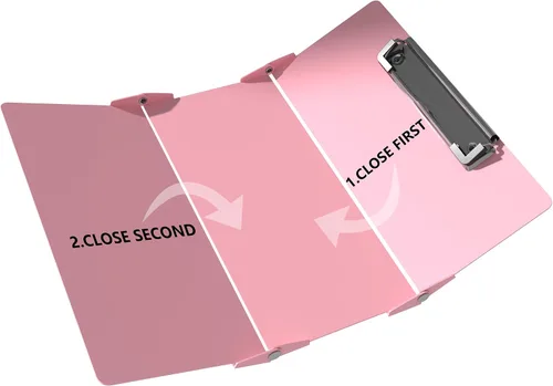 Vista 2 de Portapapeles de enfermería Edición de enfermería – 3 capas de aluminio plegable para enfermería Portapapeles de enfermería Esenciales