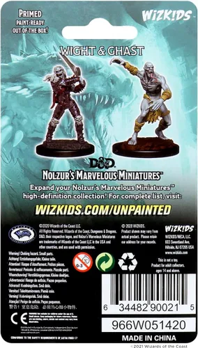 Vista 2 de Miniaturas maravillosas de D&D Nolzur - Wight & Ghast