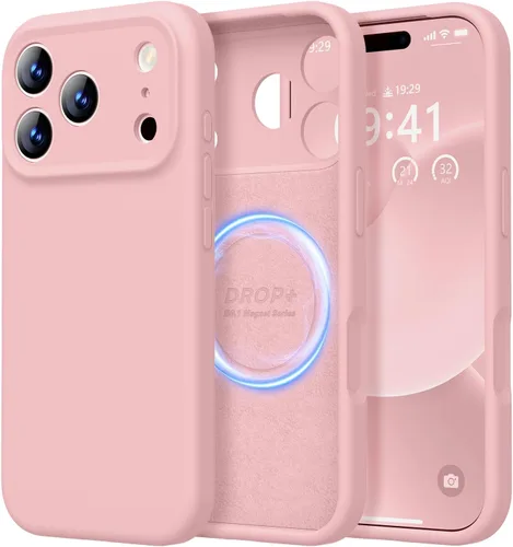Vista 380 de LOVE 3000 Diseñada para Funda iPhone Air, Silicona Premium [Compatible con Magsafe][Forro de Microfibra Suave Anti-Rayones] Funda Protectora