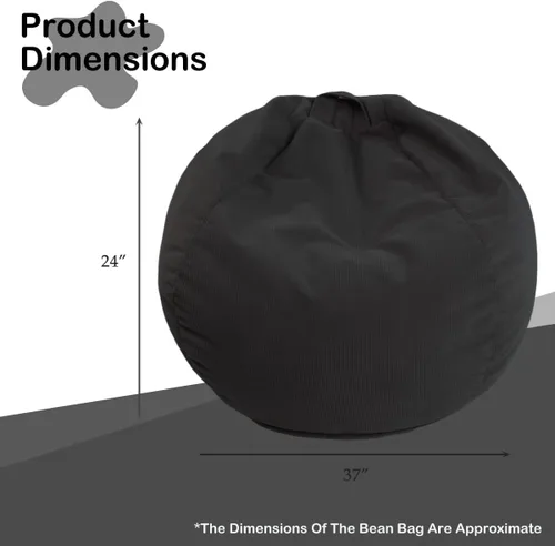 Vista 2 de LPMOERA Puf de espuma viscoelástica para niños/adolescentes con relleno redondo para niños, para sala de estar, dormitorio, dormitorio