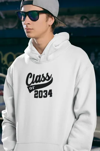 Vista 7 de Adhesivo de graduación para planchar en la clase de 2034, calcomanía para camiseta de secundaria, parche de graduación HTV para graduados