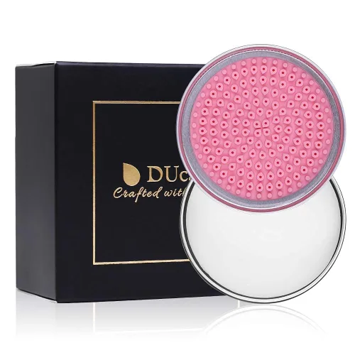 Vista 7 de DUcare Limpiador de Brochas de Maquillaje Champú Jabón Sólido Tapete de Limpieza de Brochas Elimina Color Cosmético Almohadilla Limpiadora