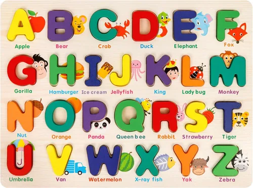 Vista 8 de Attmu - Rompecabezas de madera para niños pequeños