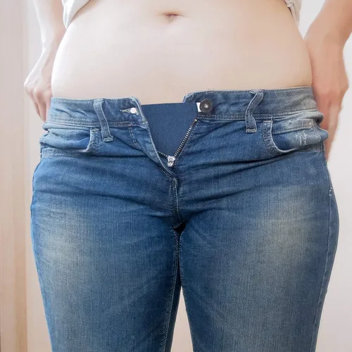 Vista 4 de WILLBOND 8 piezas pantalones elásticos de maternidad con botón ajustable en la cintura