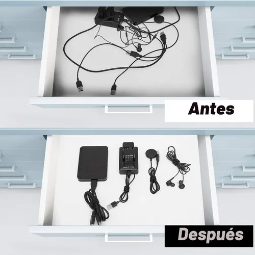 Vista 6 de 150 bridas reutilizables para cables - 4+6+8+10 pulgadas, correas de cables multiusos con gancho y bucle para gestión de cables, ataduras