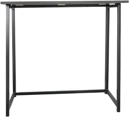 Vista 4 de Escritorio plegable para computadora para espacios pequeños, necesita montaje, escritorio de oficina en casa, mesa plegable para computadora, mesa