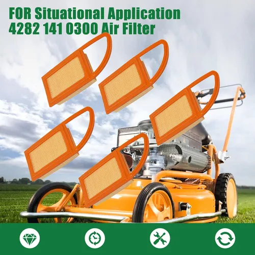 Vista 5 de Paquete de 5 filtros de aire 4282 141 0300 de repuesto para sopladores de mochila Stihl BR500 BR550 BR600