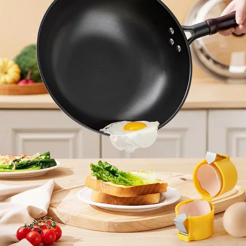 Vista 3 de 2 abridores de cáscaras de huevo, herramienta para galletas de huevos crudos 2025, pelador de huevos duros, separador de huevos de mano, cortador