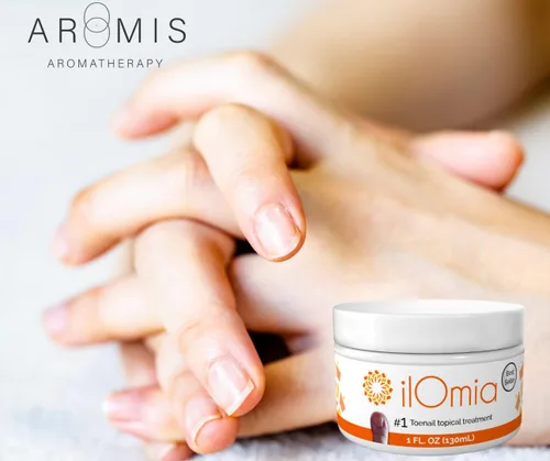 Vista 3 de Crema natural para hongos en las uñas de los pies - Para uñas dañadas, agrietadas, amarillentas y descoloridas - Botella de 1 onza - Fabricado