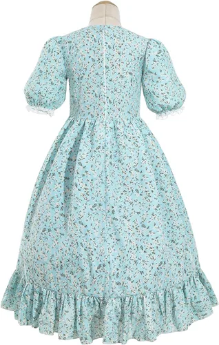 Vista 3 de Nuoqi - Vestidos de pionera para niñas, disfraz colonial