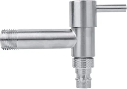Vista 8 de Fdit Grifo para fregadero, lavadora de acero inoxidable de G1/2 pulgadas, grifo de agua montado en la pared, fregona para piscina, grifo frío