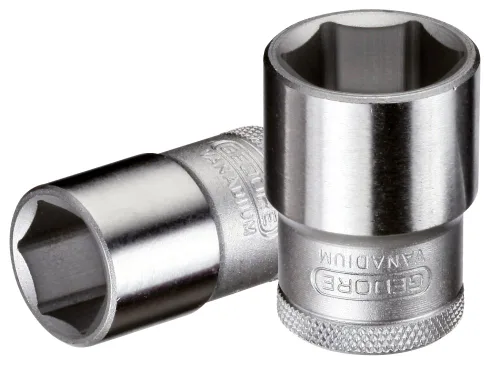 Vista 2 de GEDORE 1500 CT1-19 Juego de zócalos 1/2", hexagonal, en 1/3 módulo de herramienta de comprobación