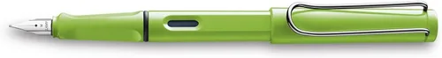 Vista 8 de Lamy Safari pluma estilográfica (M) y 5 cartuchos de tinta negra, Negro