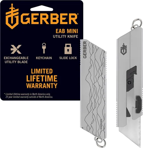 Vista 15 de Gerber Gear EAB Lite Pocket Razor Knife with Money Clip - EDC Gear Folding Stainless Steel Utility Knife with Box Cutter Blade for Everyday Carry