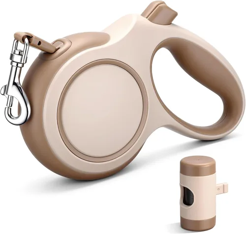 Vista 20 de Segarty Correa retráctil para perro de 16 pies con soporte desmontable para bolsa de excrementos, correa para caminar de 16.4 ft para mascotas