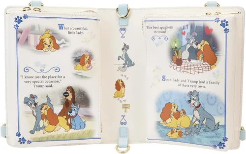 Vista 7 de Loungefly Disney Lady and the Tramp Book Crossbody Bag