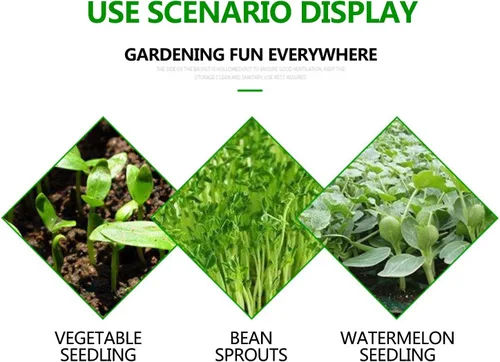 Vista 6 de Seed Starter Tray,2 Pack 21" x 11" x 2",No Drain Holes Plastic Heavy Duty Plant Starter Trays,Microgreens Growing Trays,Seedling Starter Trays for