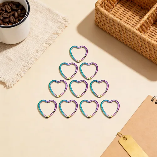 Vista 7 de 10pcs Key Chains Rings