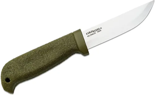 Vista 3 de Cold Steel Finn Hawk 4" Durable Compact German 4116 Steel Fixed Blade Outdoor Bushcraft Game Hunting Utility Knife, 4-1/2" Textured Handle with TPR