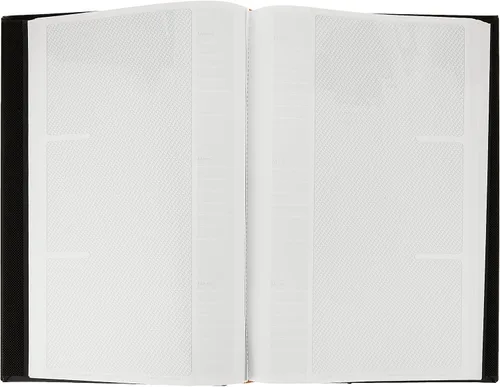 Vista 4 de Pioneer Photo Albums álbum de fotos de cuero cosido bidireccional, hasta 300 fotos de 4 x 6 pul, 3 por página Color: negro