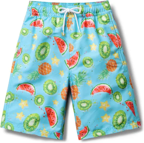 Vista 8 de TSLA - Traje de baño para niños, secado rápido, FPU 50+, pantalones cortos de playa para natación, traje de baño con forro interior de malla