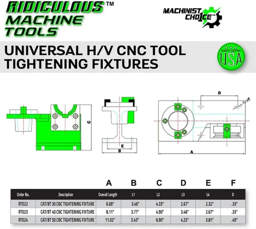 Vista 3 de CAT/BT 30 UNIVERSAL CNC AJUSTE FIXTURA-Machinist Choice™