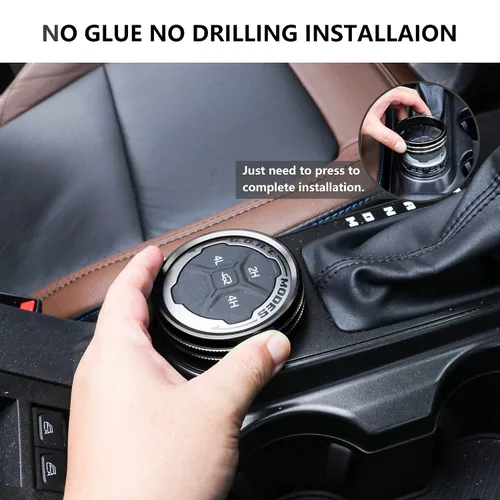 Vista 8 de Cubierta de perilla de interruptor de faros de aire acondicionado para 2021 2022 2023 2024 2025 Nuevo Ford Bronco 2/4 Puerta Interior Accesorios