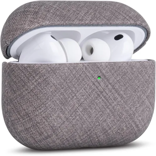 Vista 35 de Haobobro Funda de piel para AirPods Pro 3, piel seleccionada respetuosa con la piel, con textura de fibra de carbono, hecha a mano, funda rígida