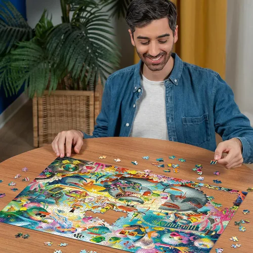 Vista 5 de Ravensburger Ocean Lounge - Rompecabezas de 1000 piezas para adultos