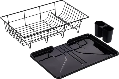 Vista 9 de Sweet Home Collection - Escurridor de platos y soporte para utensilios fáciles de usar