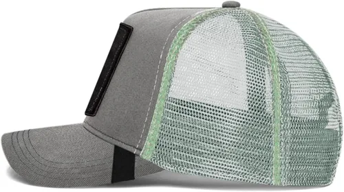 Vista 3 de Gorra de béisbol unisex de malla con parche cuadrado para mujer y hombre