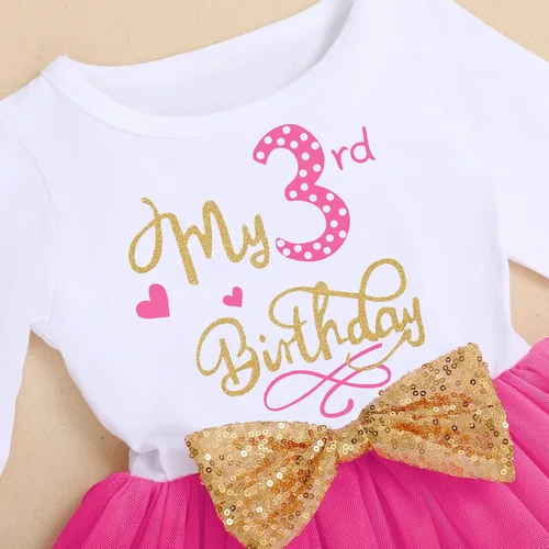 Vista 3 de Traje de ratón para niña, 1, 2, 3 cumpleaños, vestido de ratón, falda tutú de lunares, ropa de manga larga para sesión de fotos