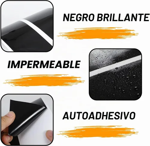 Vista 3 de TOMALL Calcomanías de vinilo para poste de ventana de automóvil compatibles con Dodge Ram 1500 2500 3500 2009-2018, calcomanías de columna de Negro