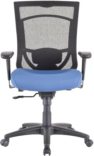 Vista 5 de Tempur-Pedic Silla de oficina de tela con respaldo de malla - Negro y gris ágata