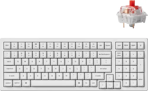 Vista 14 de Keychron Teclado mecánico personalizado K4 Pro con interruptor marrón K Pro intercambiable en caliente, QMK/VIA Macro programable Bluetooth