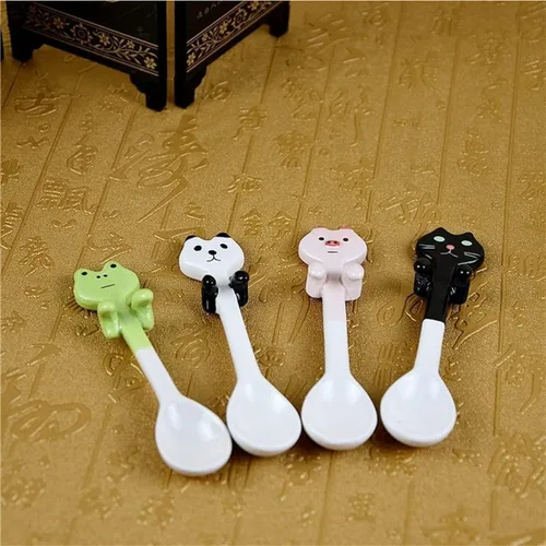 Vista 5 de Arawat Linda taza de café de rana con cuchara, diseño de ranas impresas, regalo de 14.2 fl oz, taza de café de cerámica kawaii, tazas divertidas