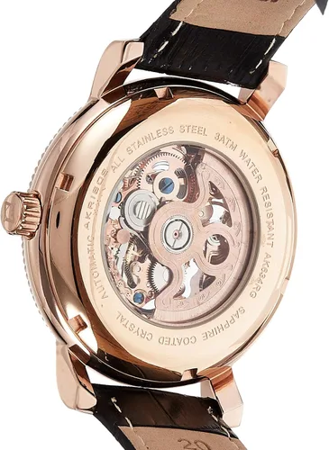 Vista 2 de Akribos XXIV - Reloj automático para hombre, diseño de esqueleto retro