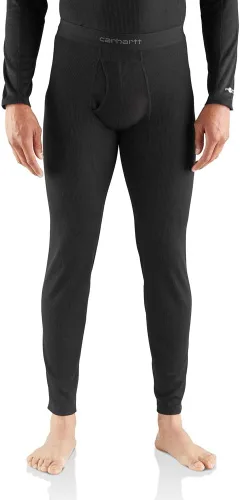 Vista 3 de Carhartt Men's MBL115 Base Force® Midweight Base Layer Classic Bottom Negro