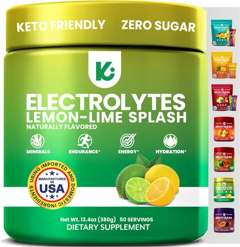 Vista 12 de Keppi Paquetes de electrolitos en polvo, sabor a mango, 30 porciones, suplemento de hidratación sin azúcar con potasio, magnesio, sodio, keto