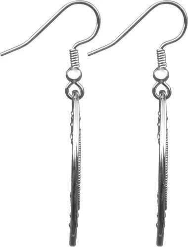 Vista 6 de Walking Liberty 1 Gram .999 Fine Silver Coin 925 Sterling Silver Evil Eye Design Earrings