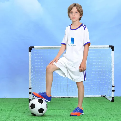 Vista 2 de brooman Zapatos de fútbol para niños y niñas zapatos de fútbol para interiores