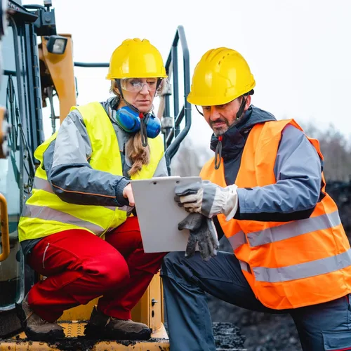Vista 6 de Leumoi Cascos de seguridad de suspensión de 4 puntos, cascos de seguridad a granel, cascos de construcción de ABS, cascos de trinquete ajustables