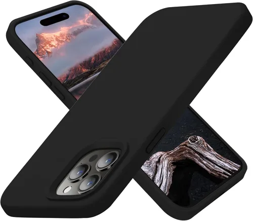 Vista 10 de Cordking Funda diseñada para iPhone 15 Pro Max, funda de silicona ultradelgada a prueba de golpes con [forro de microfibra suave antiarañazos], 6.7