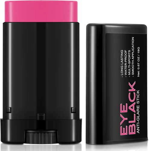 Vista 10 de Palo negro para ojos, antirreflejos, para béisbol, sóftbol, fútbol, hockey, lacrosse, a prueba de sudor, pintura de grasa negra para ojos
