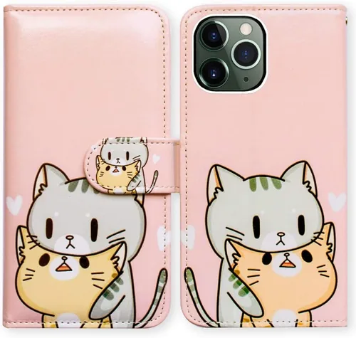 Vista 10 de Bcov Funda para iPhone 11 Pro Max, diseño de pájaro negro y verde con tapa de cuero con ranura para tarjeta de crédito, soporte para tarjeta